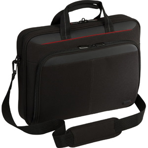 Targus Classic Slim TCT027US Carrying Case (Briefcase) for 15" to 16" Notebook - Black - TAA Compliant