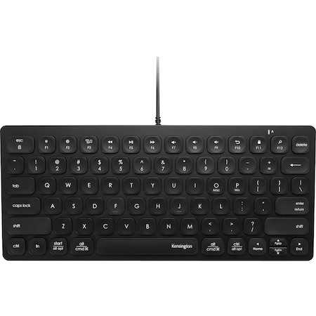 Kensington Compact Keyboard - Cable Connectivity - USB Type C Interface