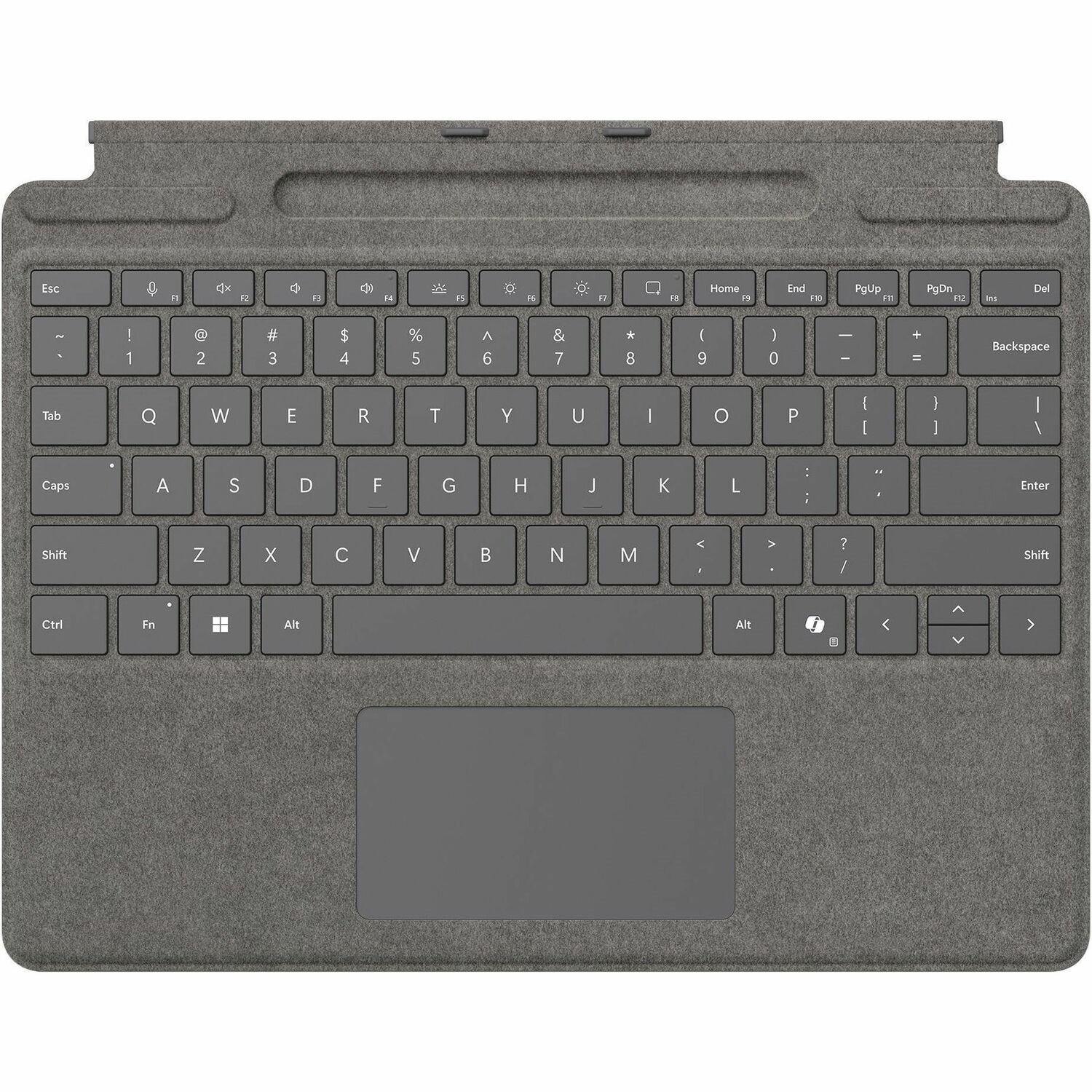 Microsoft Keyboard/Cover Case Microsoft Surface Pro 10, Surface Pro 8, Surface Pro 9, Surface Pro X Tablet - Platinum