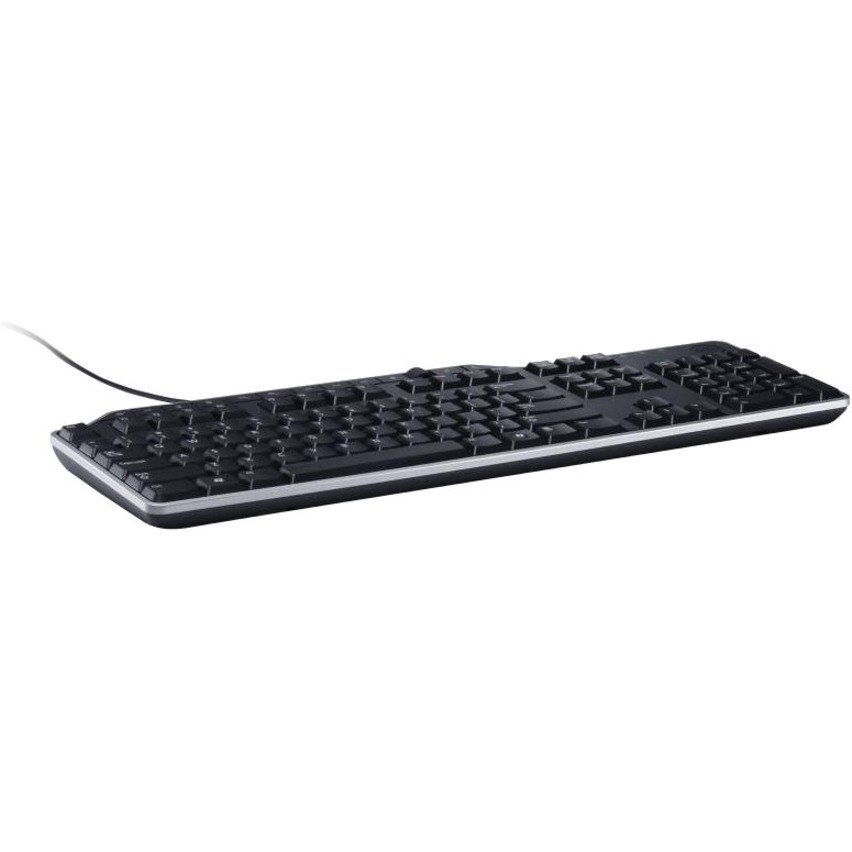 Dell KB522 Keyboard - Cable Connectivity - USB Interface - English (US), English (Europe) - QWERTY Layout - Black