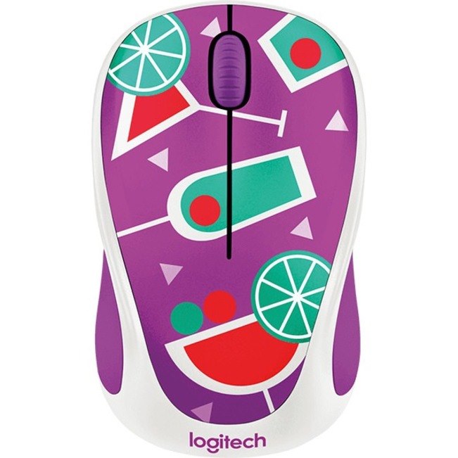 Logitech Party Collection M238 Mouse - Radio Frequency - USB - Optical - 3 Button(s)