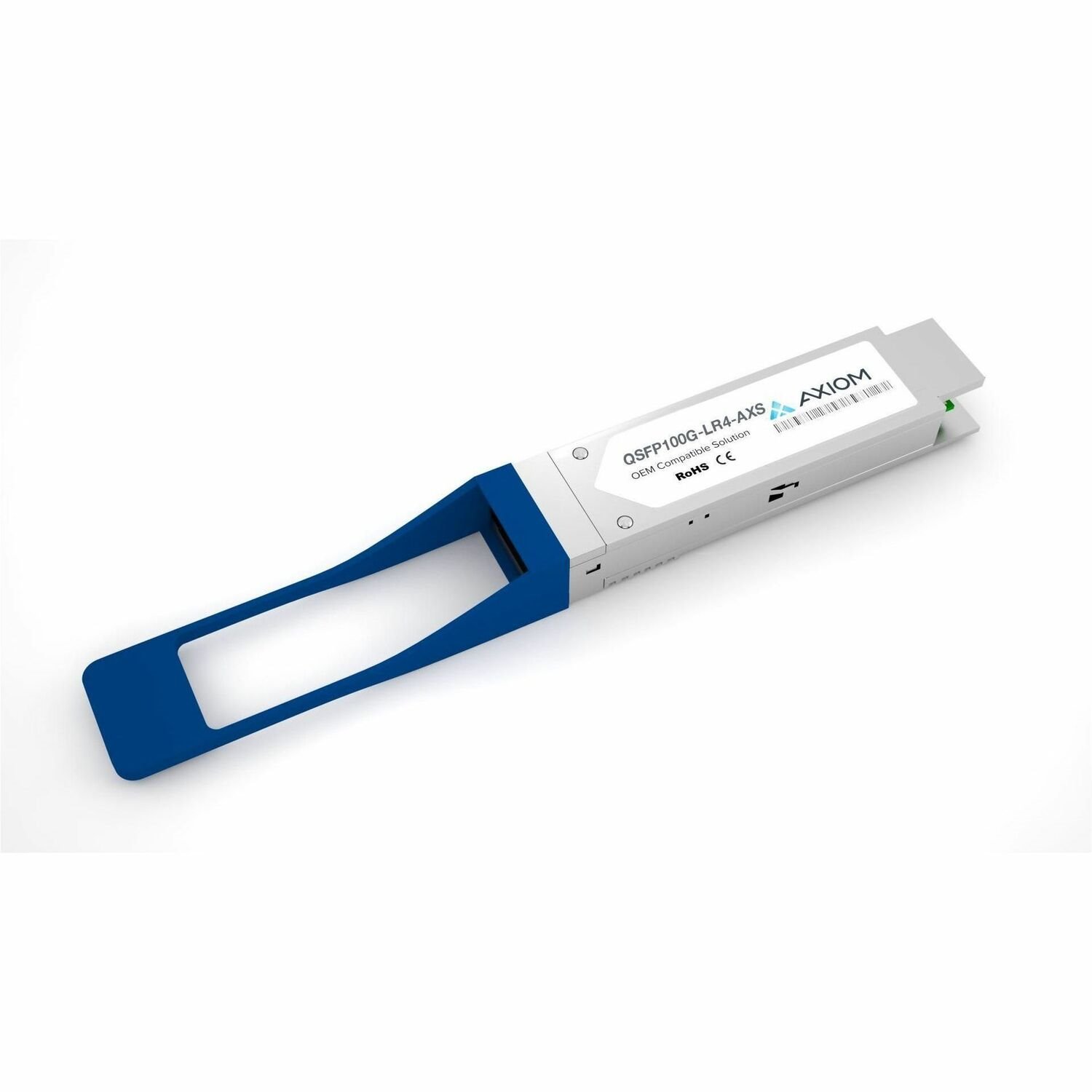 Axiom 100GBASE-LR4 QSFP28 Transceiver, SMF, LC, 10km, 1295-1309nm, TAA for Sandia