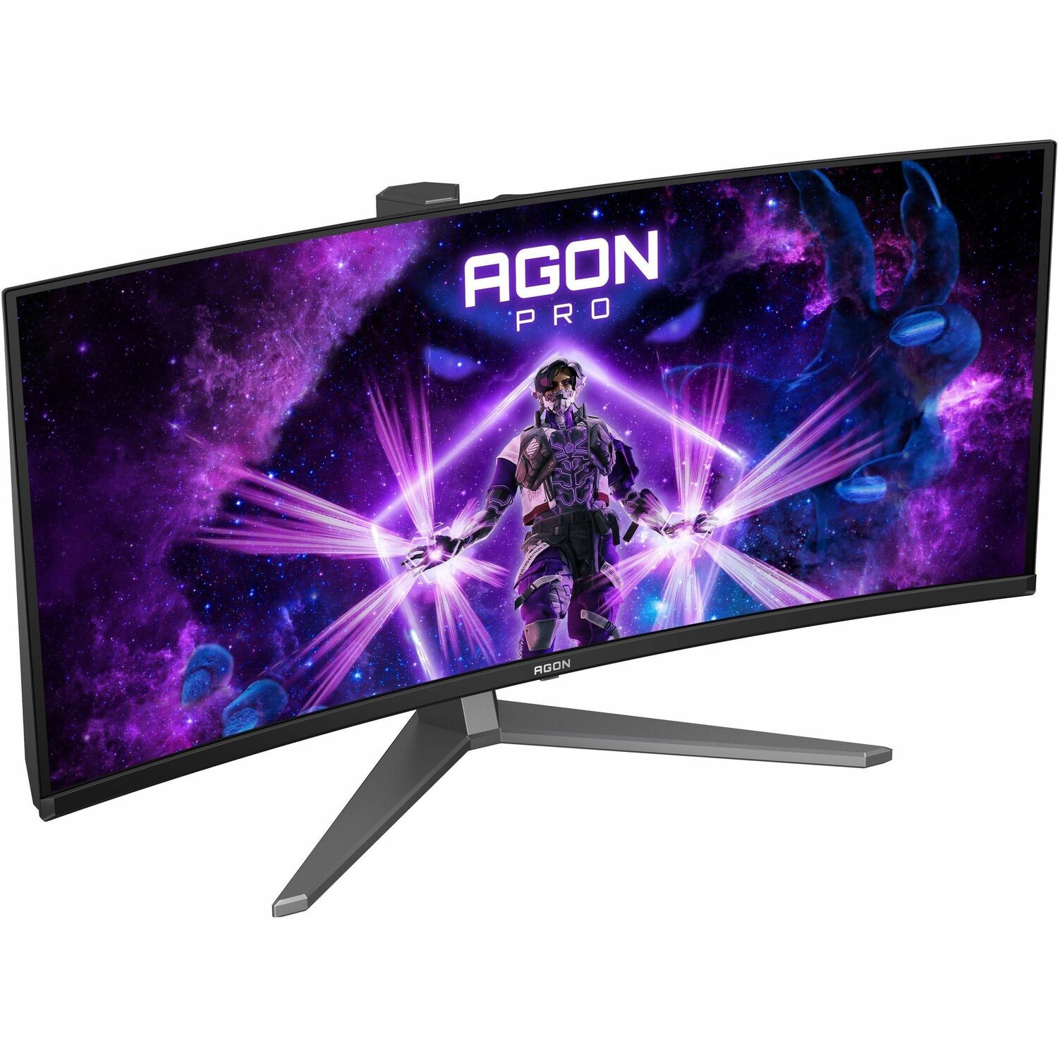 AOC AGON AGP346UCSD 34" Class UW-QHD Curved Screen Gaming OLED Monitor - 21:9 - Black, Grey