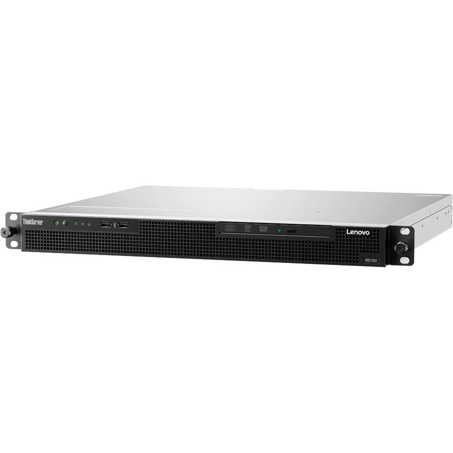 Lenovo ThinkServer RS160 70TG001SUX 1U Rack Server - 1 Xeon E3-1230 v6 3.50 GHz - 8 GB RAM - Serial ATA/600 Controller