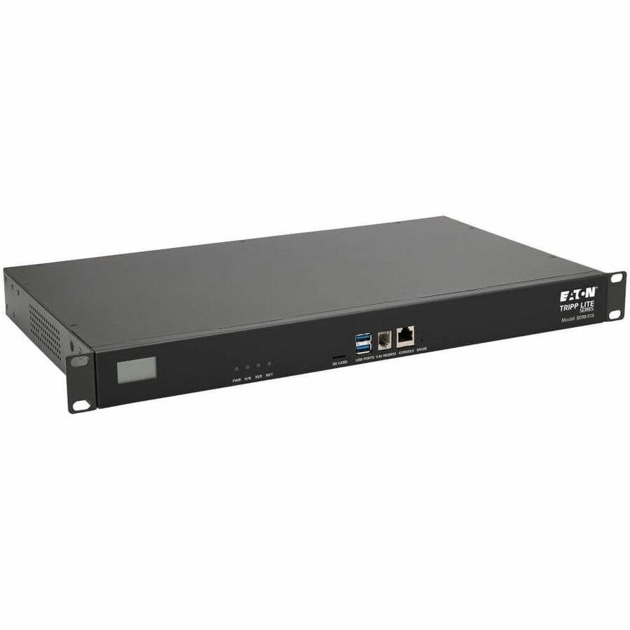 Eaton Tripp Lite Series 16-Port Console Server, USB Ports (2) - Dual GbE NIC, 16 Gb Flash, SD Card, Desktop/1U Rack, TAA