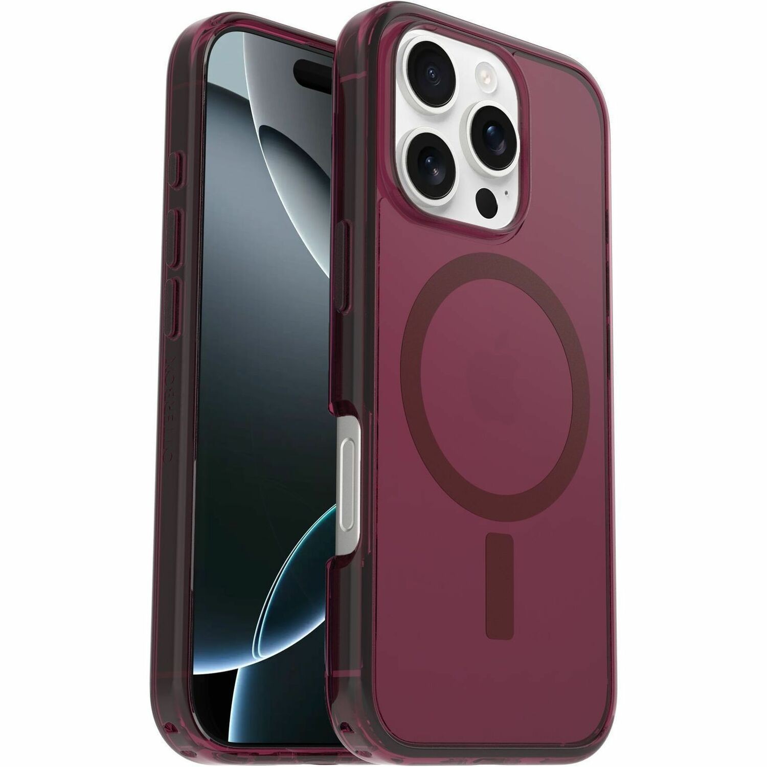 OtterBox Symmetry Case for Apple iPhone 16 Pro Smartphone - Foxberry (Pink)