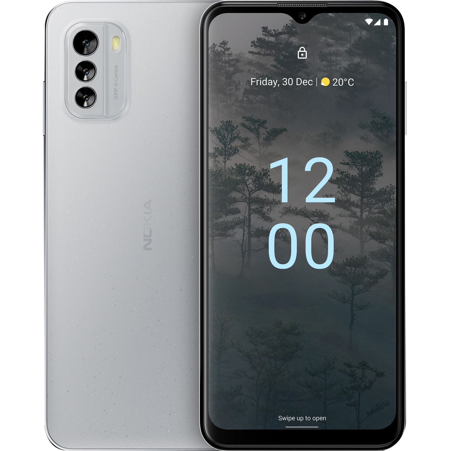 Nokia G60 5G 128 GB Smartphone - 6.6" LCD Full HD Plus 1080 x 2400 - Octa-core (Kryo 660 GoldDual-core (2 Core) 2.20 GHz + Kryo 660 Silver Hexa-core (6 Core) 1.70 GHz - 6 GB RAM - Android 12 - 5G - Ice