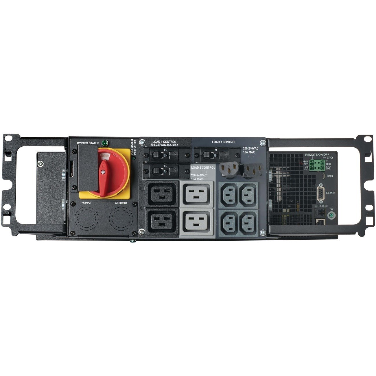 Tripp Lite by Eaton 220/230/240V 6000VA 6000W On-Line UPS, Unity Power Factor with Bypass PDU, Hardwire Input, 3U