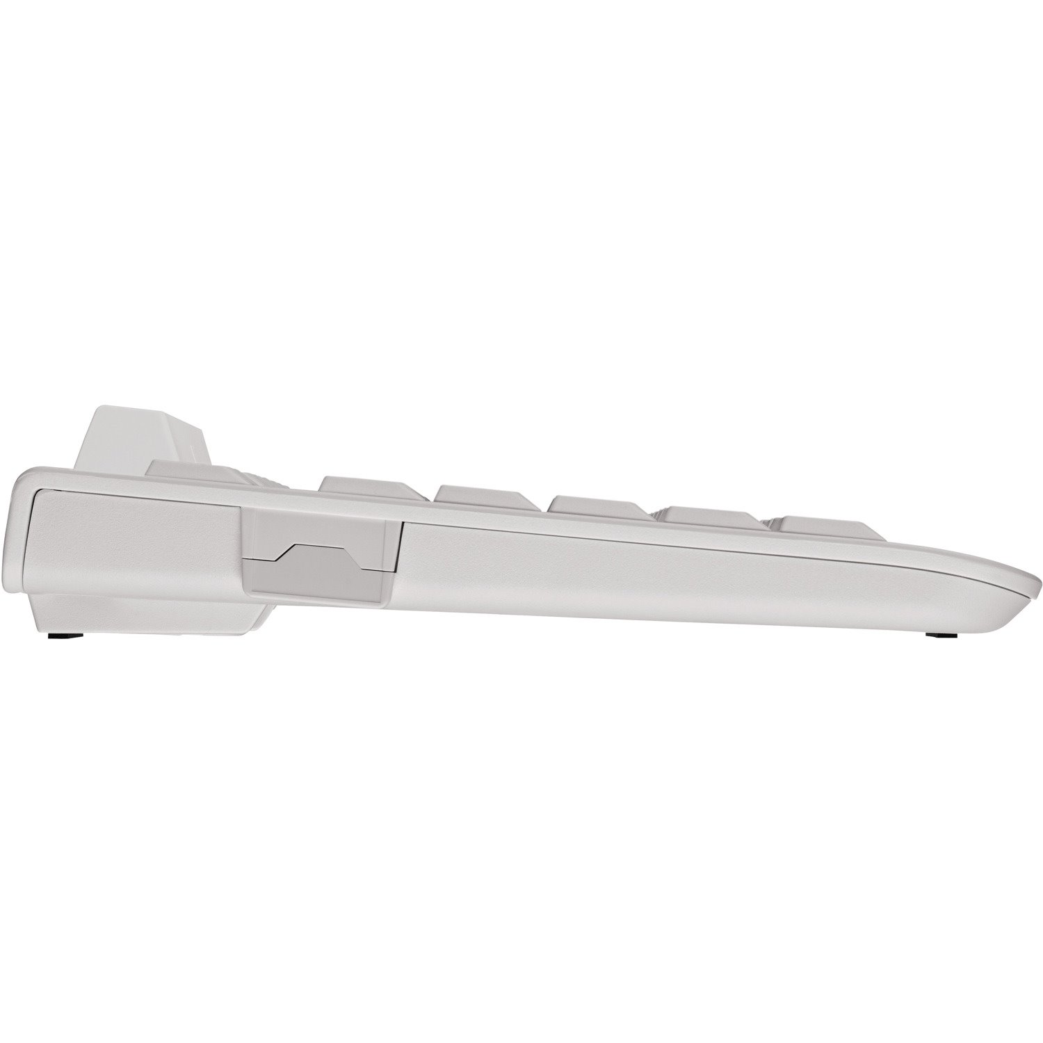 CHERRY KC 1000 SC Keyboard - Cable Connectivity - USB Interface - Spanish - Pale Gray