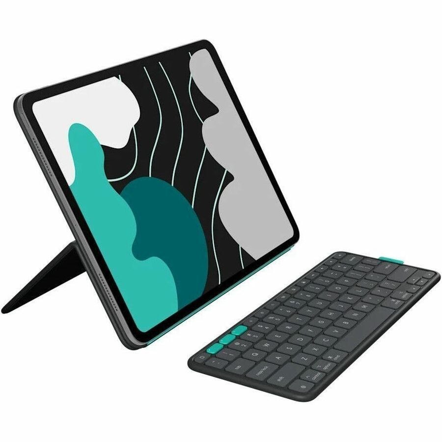 Logitech Flip Folio Tastatur/Cover (Folie) f&uuml;r 27,9 cm (11 Zoll) Apple iPad Pro 11 (2024), iPad Air 11 (2024), iPad Air 11 (2025), iPad Air (5. Generation) Tablet - Graphit