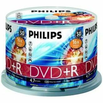 Philips DR4S6B50F/00 DVD Recordable Media - DVD+R - 16x - 4.70 GB - 50