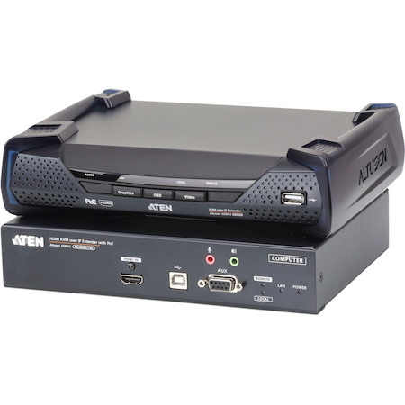 ATEN 4K HDMI Single Display KVM over IP Transmitter with PoE-TAA Compliant