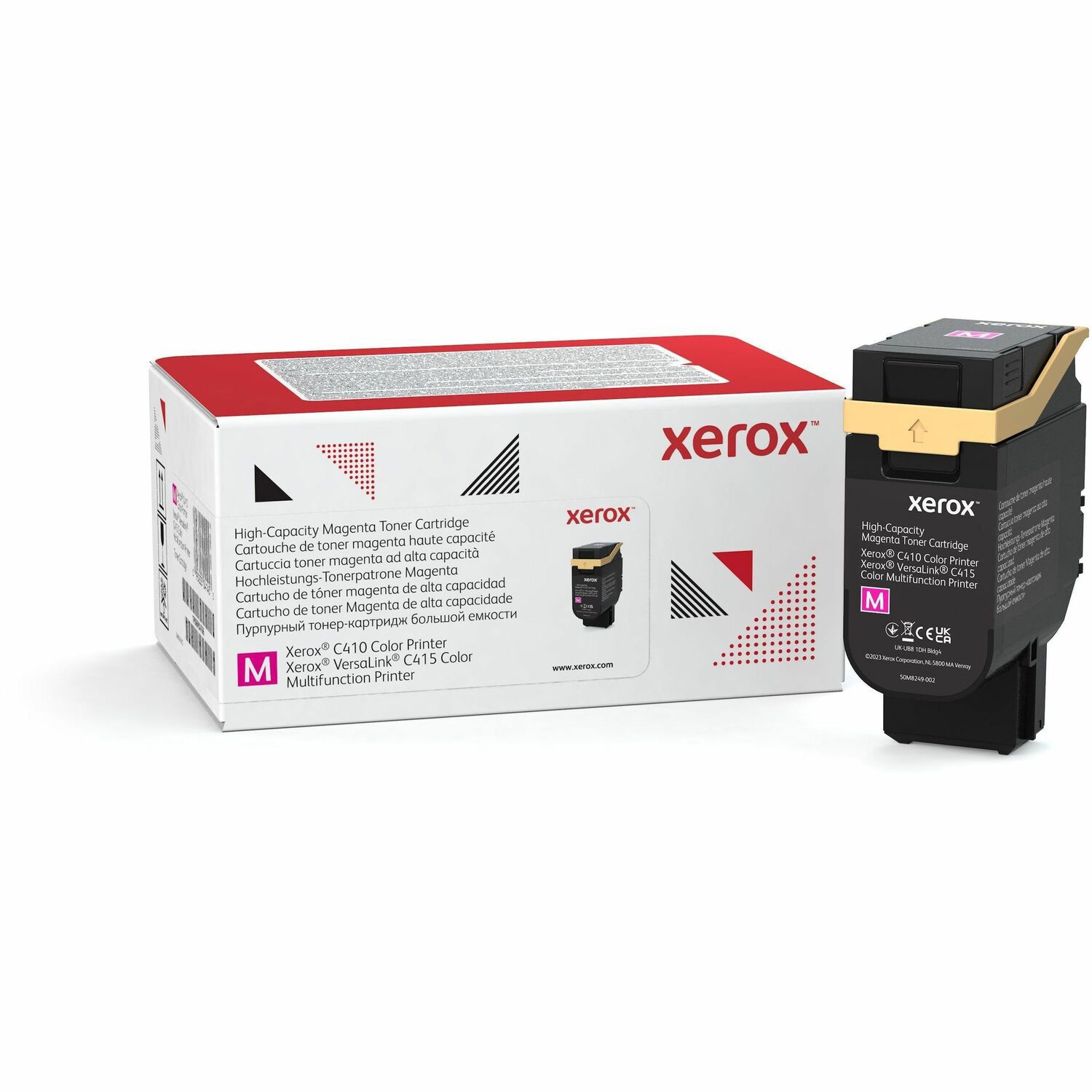 Xerox Original High Yield Laser Toner Cartridge - Box - Return Program - Magenta - 1 Pack