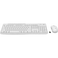 Logitech MK295 Silent Wireless Mouse & Keyboard Combo with SilentTouch Technology, Full Numpad, Off-white