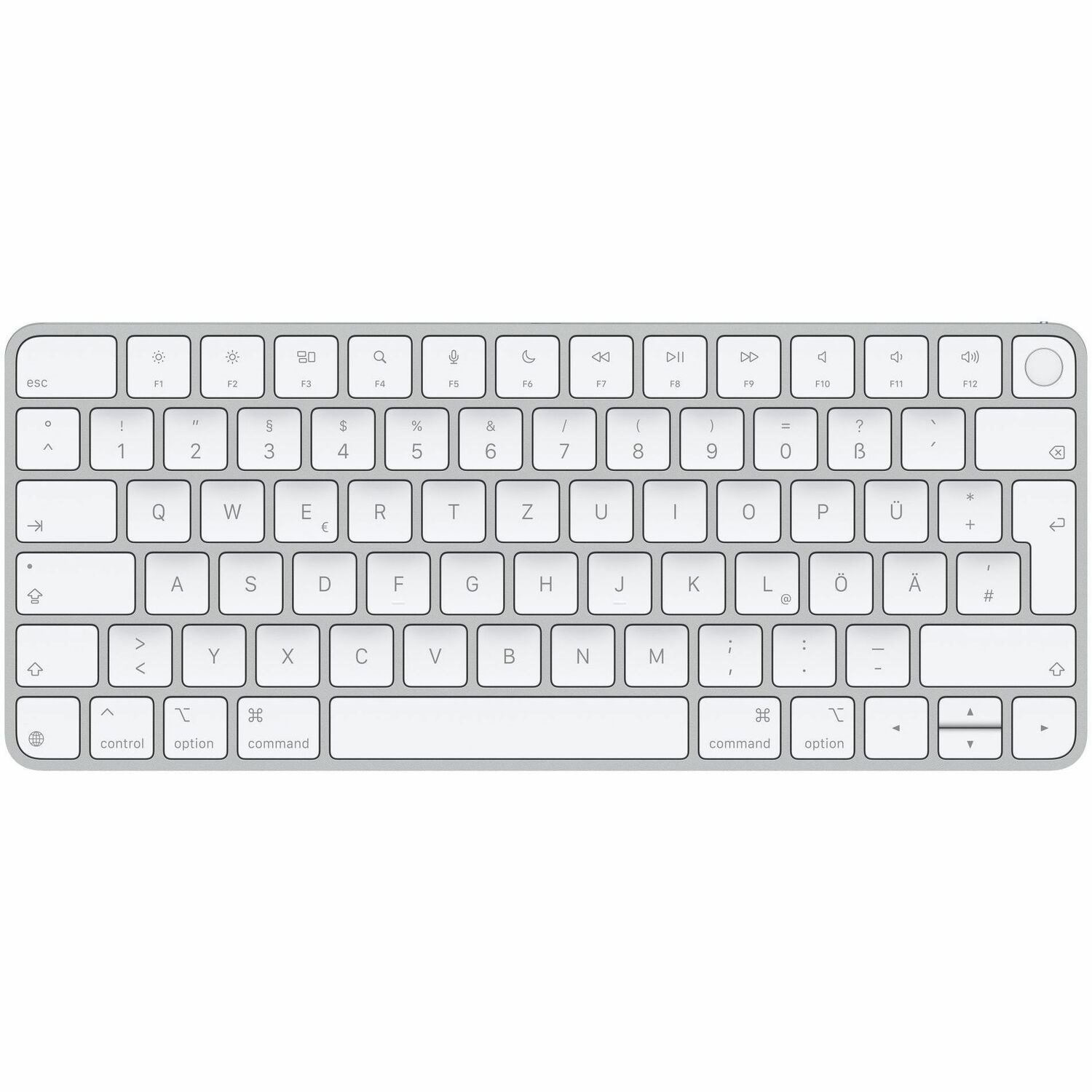Apple Magic Keyboard - Wired/Wireless Connectivity - USB Type C Interface - German - QWERTZ Layout