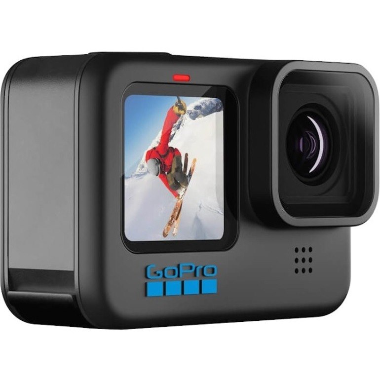 GoPro HERO10 Professional Digital Camcorder - LCD Touchscreen - 1/2.3" CMOS - High Dynamic Range (HDR) - 5.3K - Black