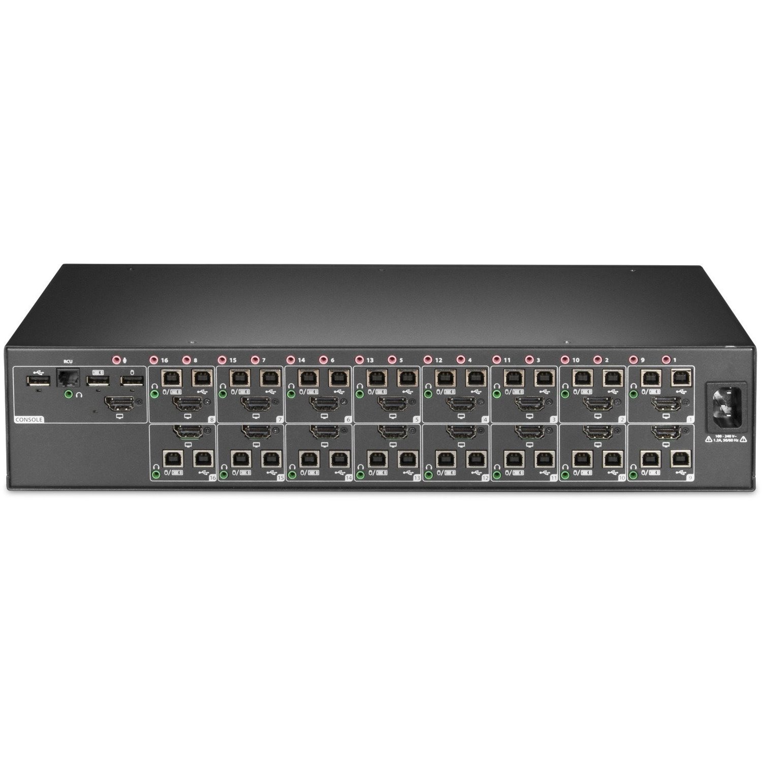 Vertiv Avocent SwitchView Desktop KVM | 16 Port | Single Head | Universal Connector | TAA Compliant