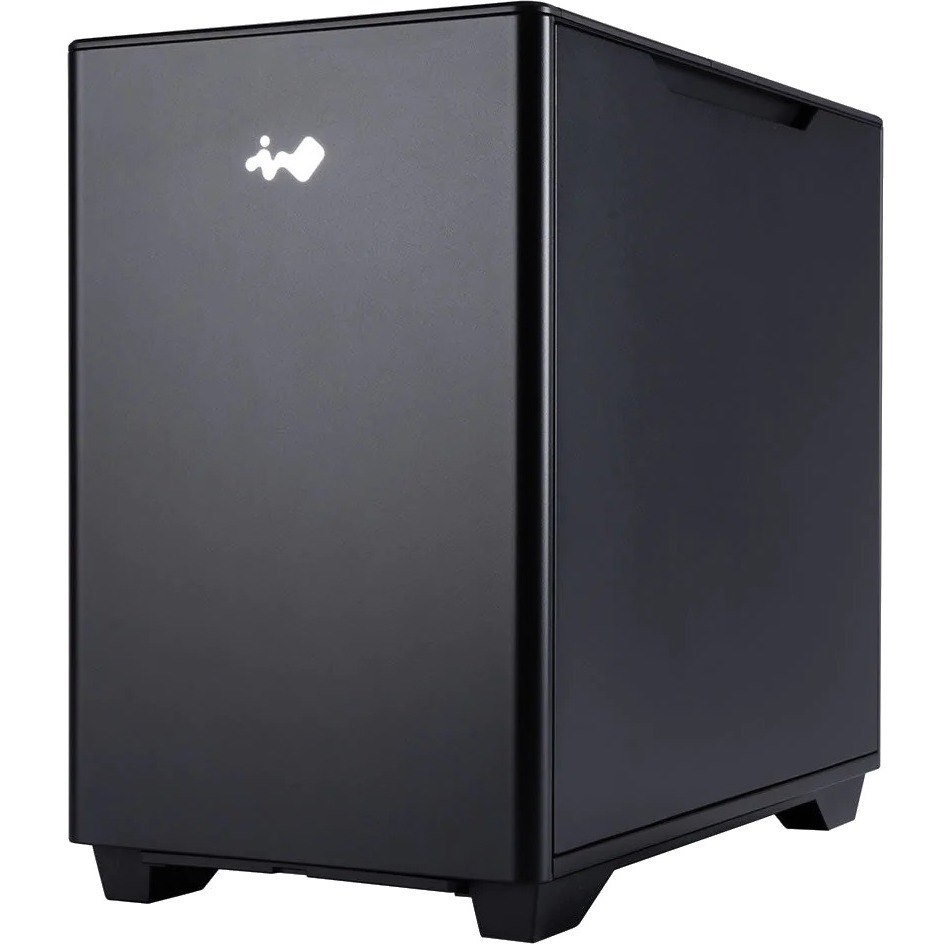 In Win IW-CS-A3BLK-1AM120S Computer Case - Micro ATX, Mini ITX Motherboard Supported - Micro Tower - Tempered Glass, Aluminium, Acrylonitrile Butadiene Styrene (ABS), SECC - Black Piano Finish