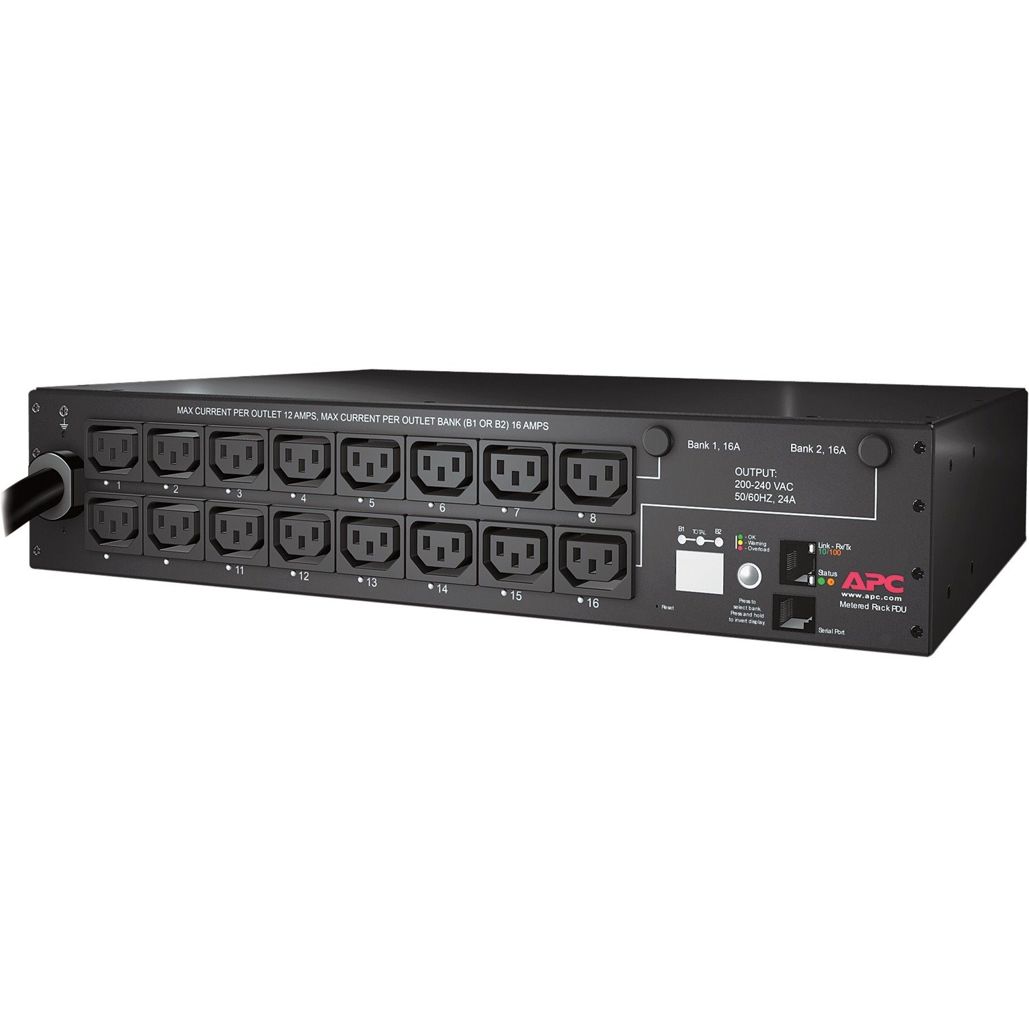 Rack PDU, Switched, 2U, 30A, 208V, (16)C13