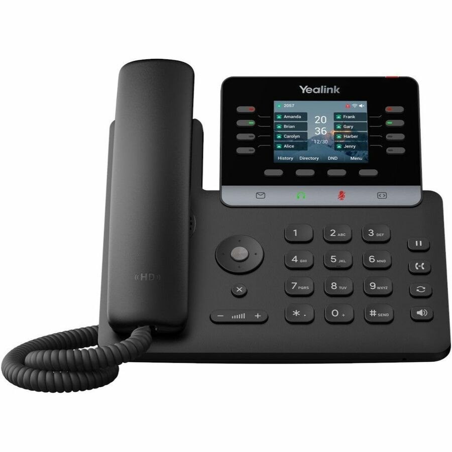Yealink SIP-T73W IP-Telefon - Verkabelt/Kabellos - Verkabelt/Kabellos - Bluetooth, Funk - 5 Mehrfach-Konferenzschaltung - Wandmontierbar