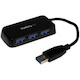 StarTech.com Portable 4 Port SuperSpeed Mini USB 3.0 Hub - 5Gbps - Black