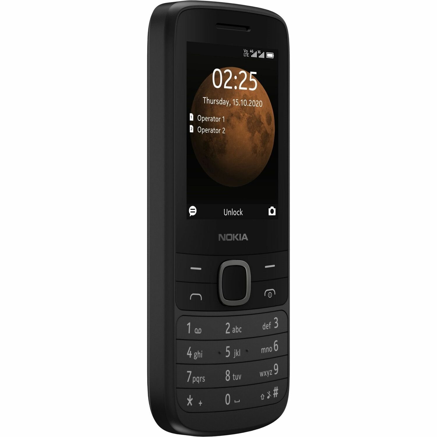 Nokia 225 4G 128 MB Feature Phone - 6.1 cm (2.4") TFT LCD QVGA 240 x 320 - 64 MB RAM - Series 30+ - 4G - Black