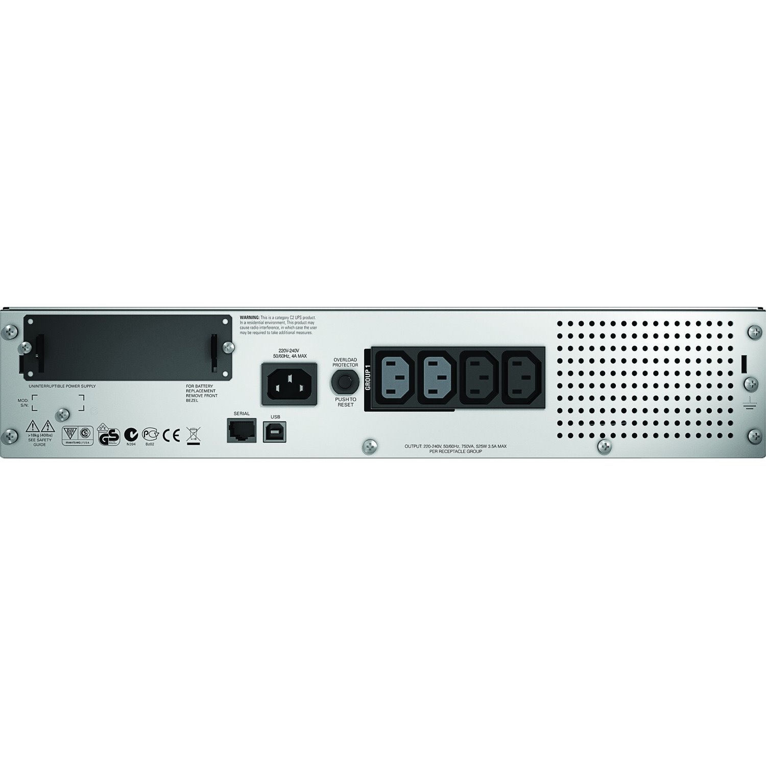 APC by Schneider Electric Smart-UPS 750VA LCD RM 2U 230V with Network Card