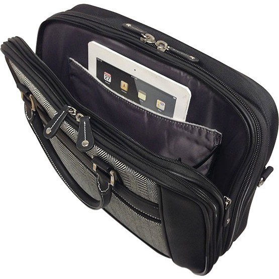 Mobile Edge ScanFast Carrying Case (Briefcase) for 16" Ultrabook - Black, White