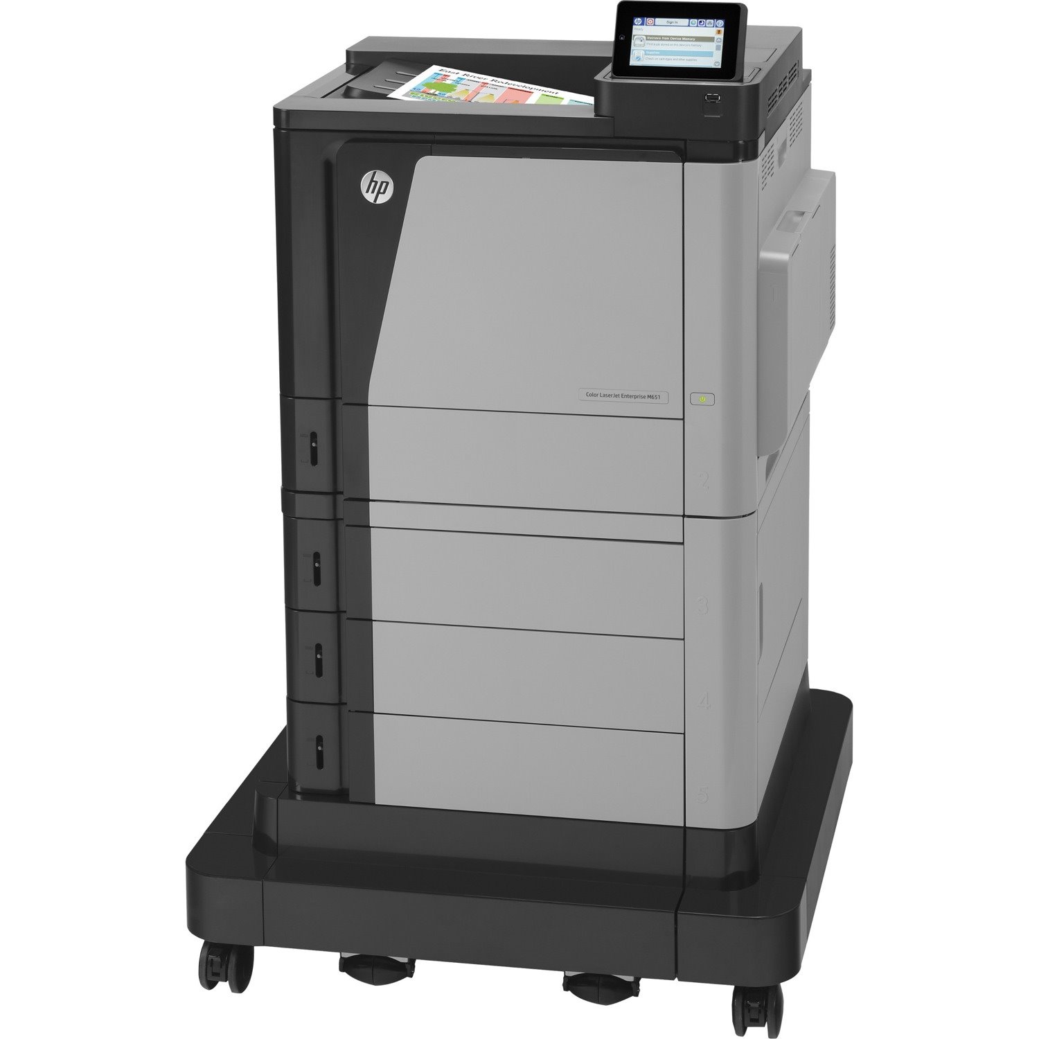 HP LaserJet M651xH Desktop Laser Printer - Colour