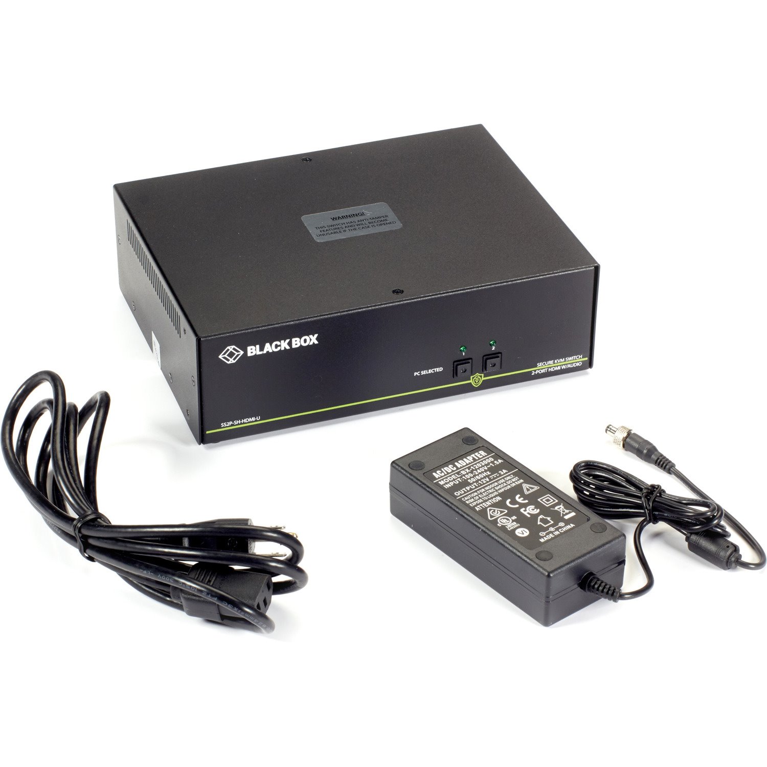 Black Box NIAP 3.0 Secure 2-Port Single-Head HDMI KVM Switch