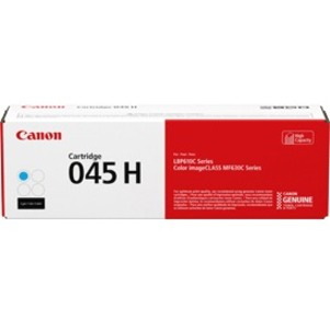 Canon 045 H High Yield Laser Toner Cartridge - Cyan - 1 Pack