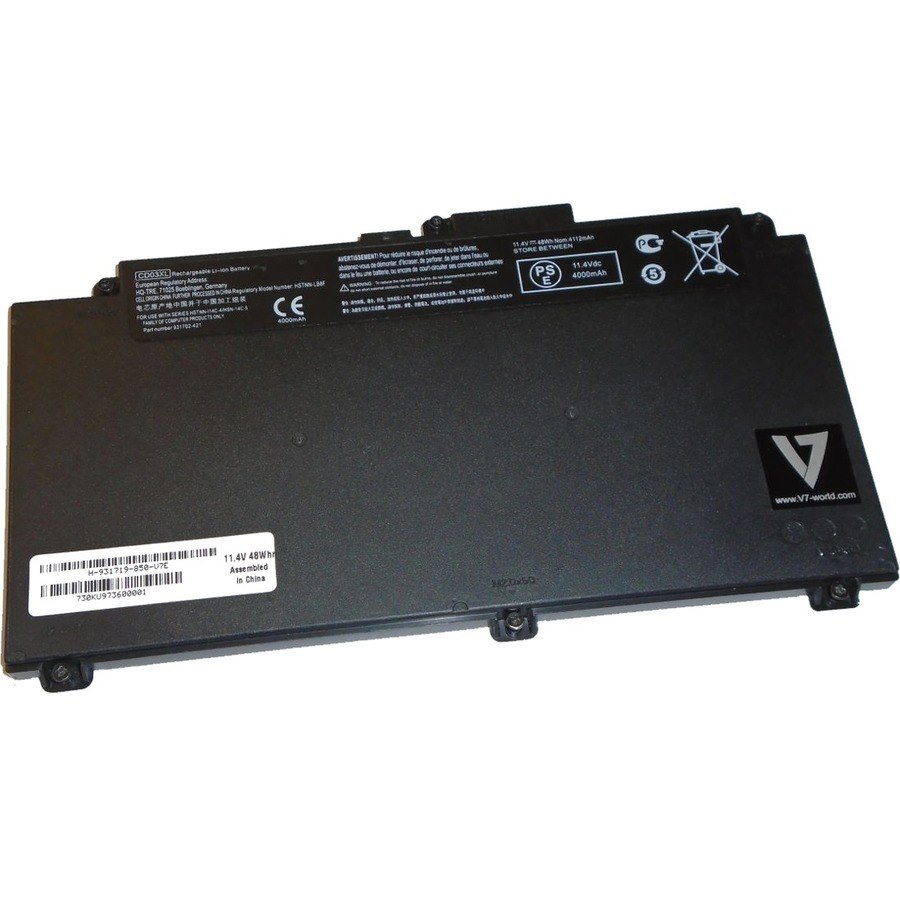 V7 H-931719-850-V7E Battery - 4-cell Lithium Ion (Li-Ion) - 1