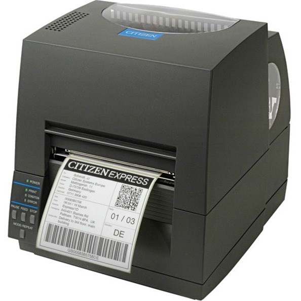 Citizen CL-S621II Desktop Direct Thermal/Thermal Transfer Printer - Monochrome - Label Print - USB - Serial