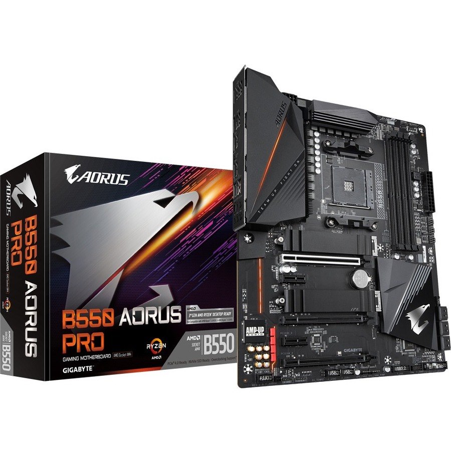 Aorus Ultra Durable B550 AORUS PRO Desktop Motherboard - AMD B550 Chipset - Socket AM4 - ATX