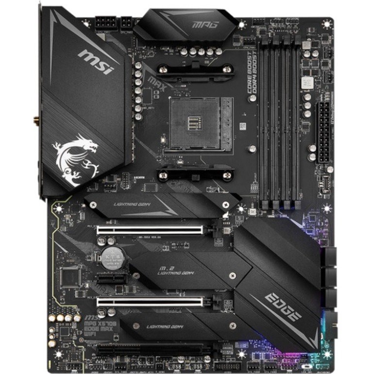MSI MPG X570S EDGE MAX WIFI Desktop Motherboard - AMD X570 Chipset - Socket AM4 - ATX