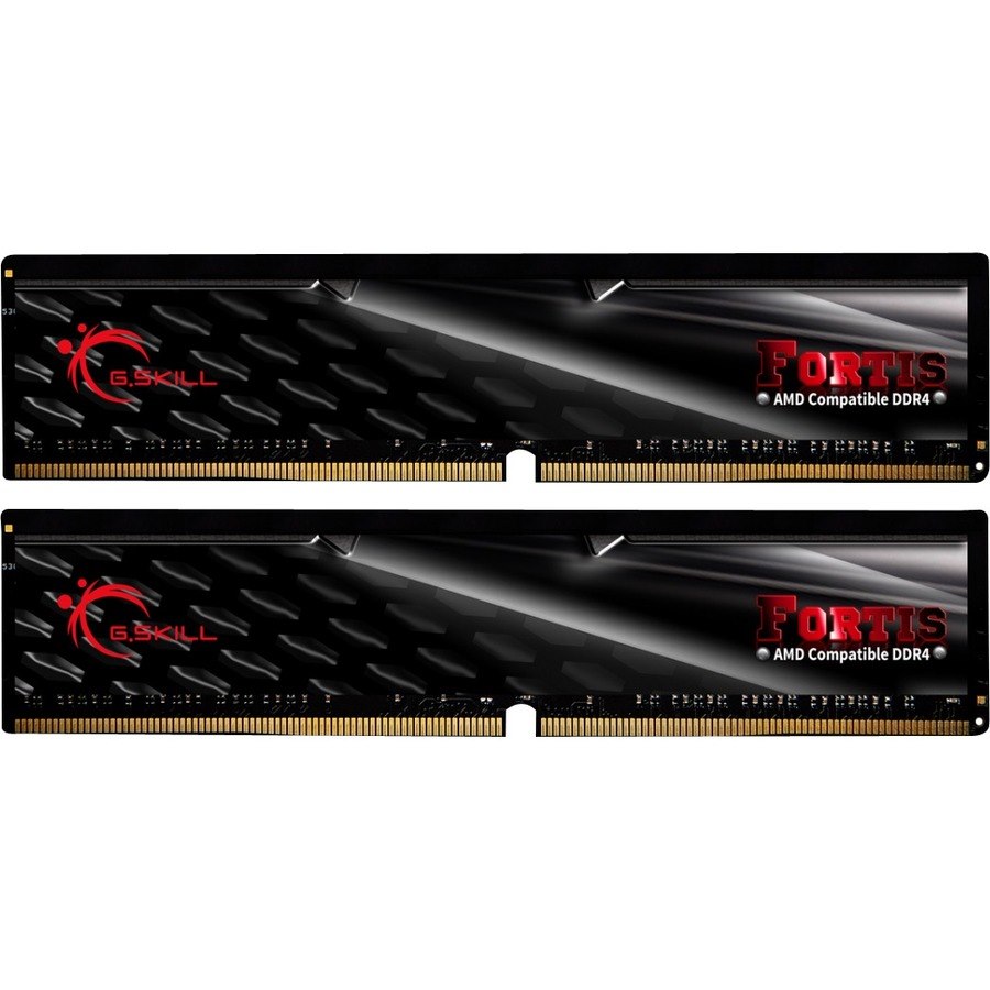 G.SKILL FORTIS RAM Module - 32 GB (2 x 16GB) - DDR4-2400/PC4-19200 DDR4 SDRAM - 2400 MHz - CL16 - 1.20 V