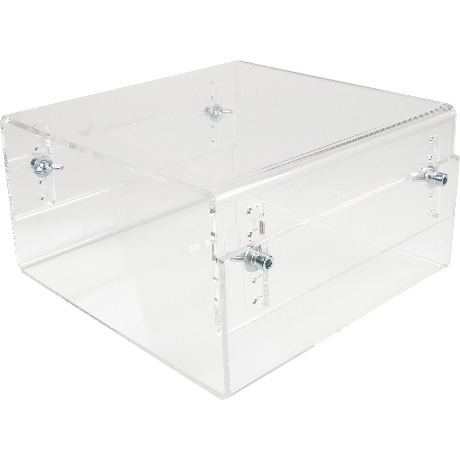 Newstar Height Adjustable Transparent Monitor Stand (Clear Acrylic)