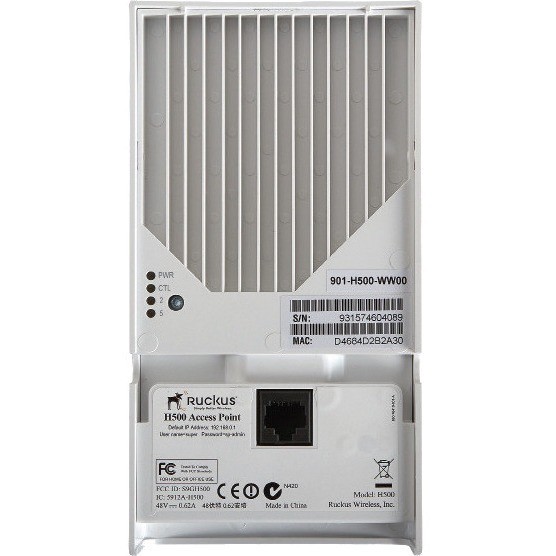 RUCKUS ZONE FLEX H500 INDOOR WIRED WIRELESS ACCESS POINT 802.11ABGNAC DUAL BAND
