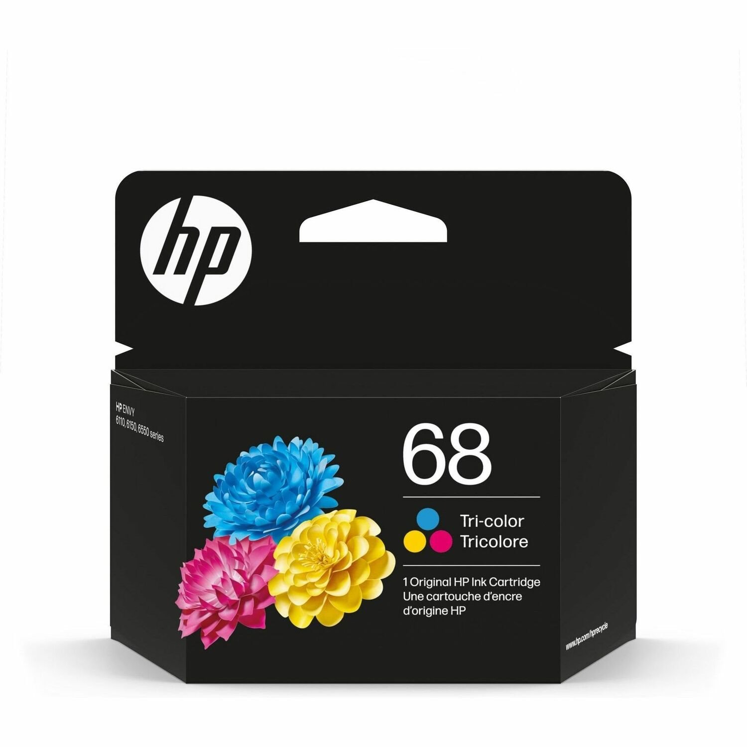 HP 68 Original Inkjet Ink Cartridge - Tri-colour, Cyan, Magenta, Yellow - 1 Pack