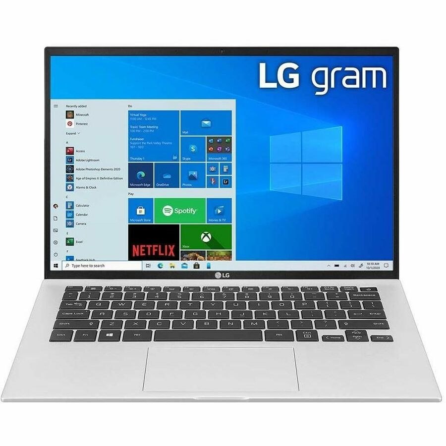 LG gram 14Z90P-N.APS3U1 14" Rugged Notebook - Intel Core i5 10th Gen i5-1035G7 - 8 GB - 256 GB SSD - Dark Silver