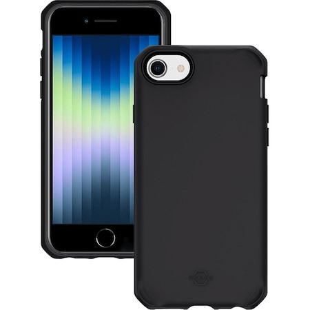 MOBILIS Spectrum Rugged Case for Apple iPhone SE 3, iPhone SE 2, iPhone 8, iPhone 7 Smartphone - Honeycomb Design - Black