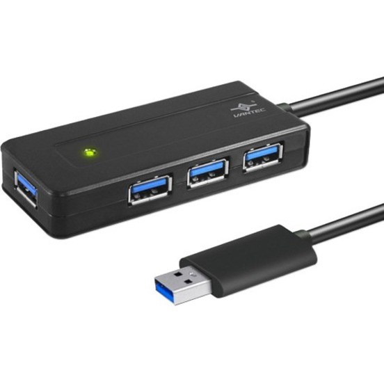 Vantec Vantec 4-Port USB 3.0 Bus-Powered Travel Hub