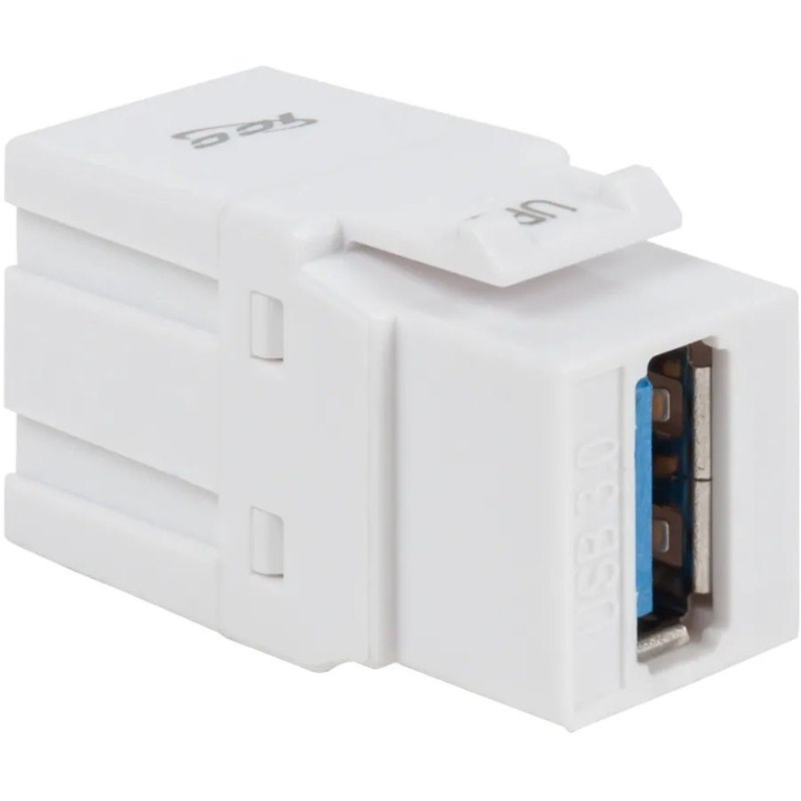 ICC 90 Degree USB 3.0 Modular Coupler in White for HD Style