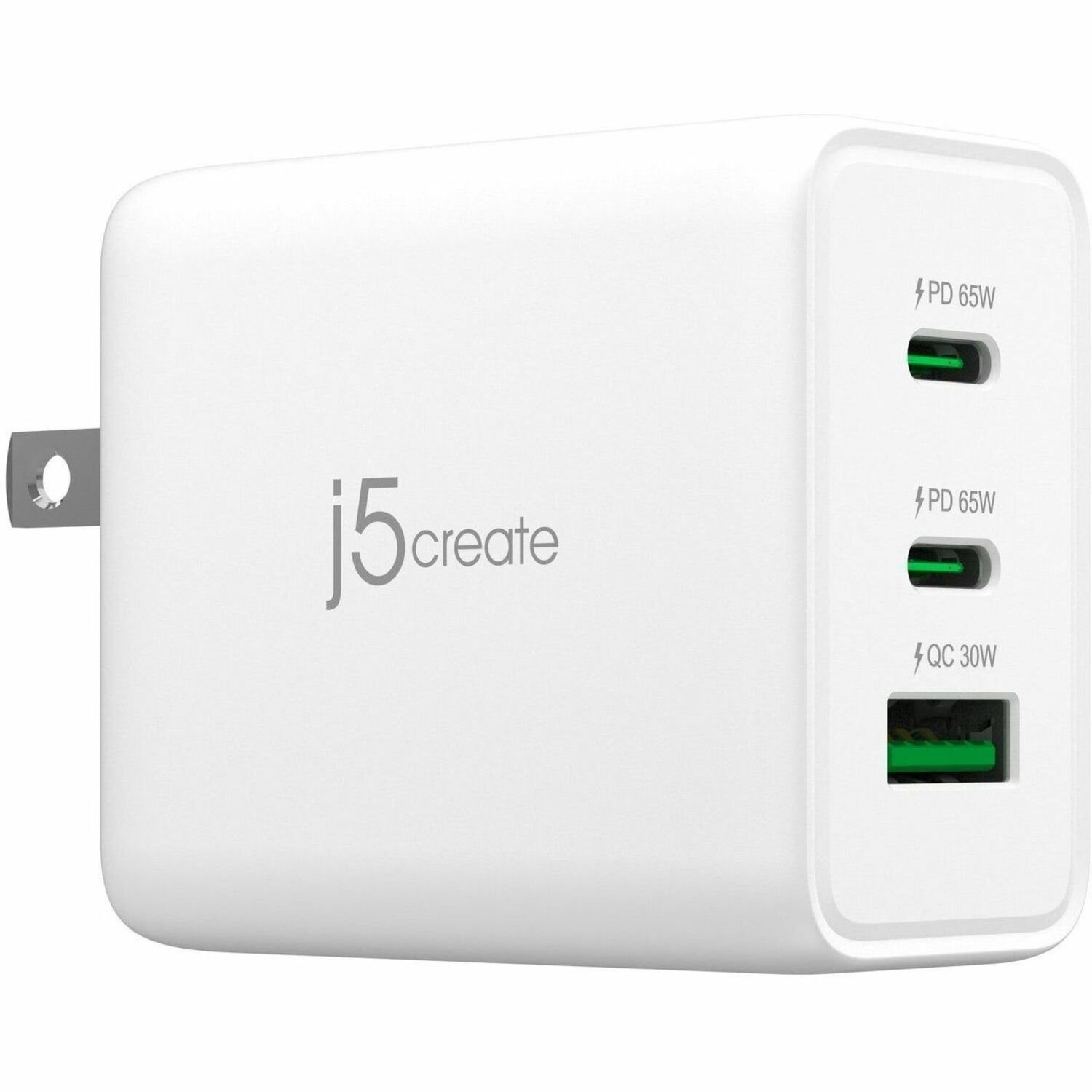 j5create 65W GaN USB-C 3-Port Charger