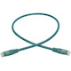 Eaton Tripp Lite Series Cat6 Gigabit Molded (UTP) Ethernet Cable (RJ45 M/M), PoE, Green, 2 ft. (0.61 m)
