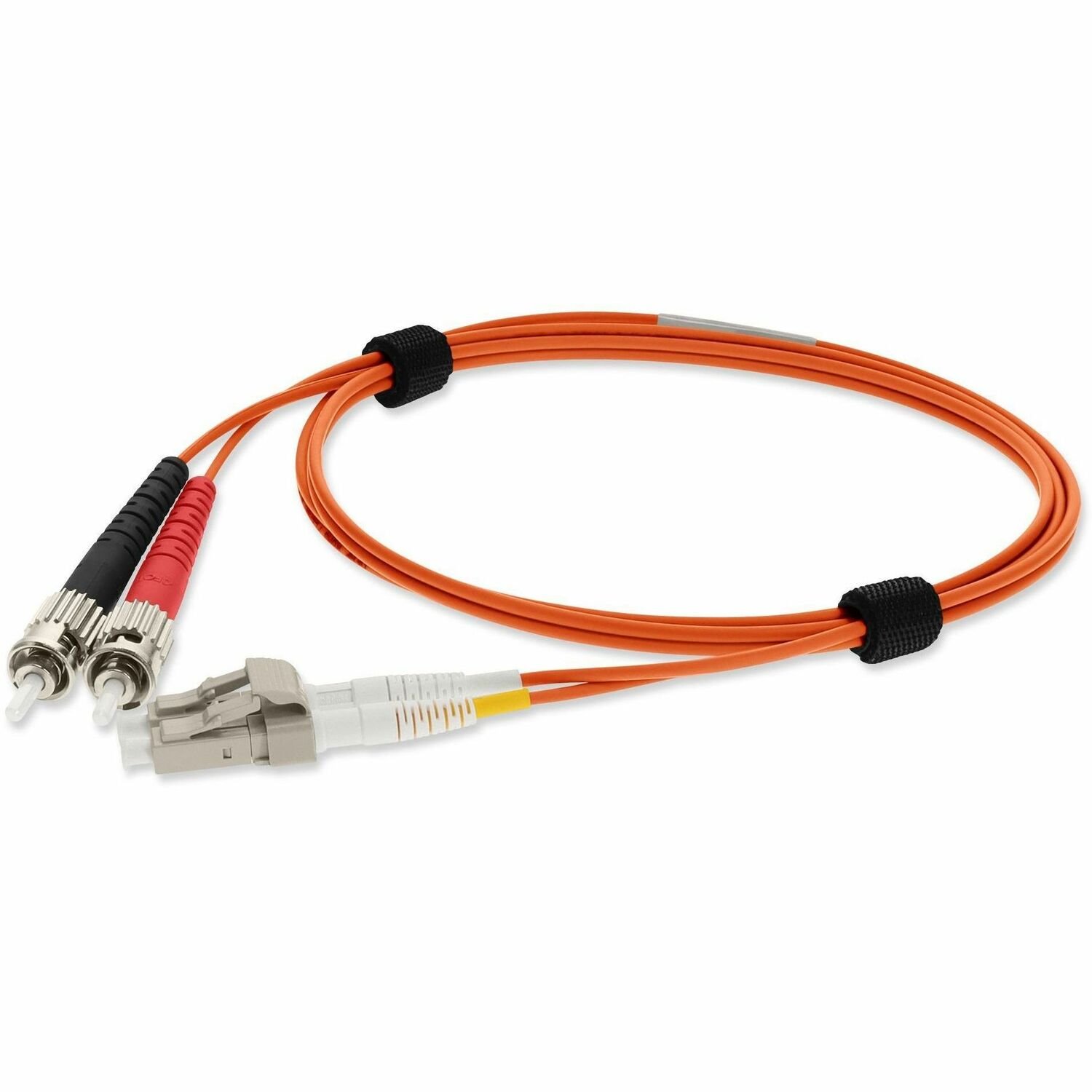 AddOn 1m ST to LC Orange OM1 Duplex OFNP (Plenum-Rated) MMF Fiber Patch Cable