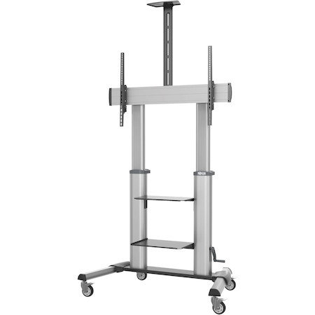 Eaton Tripp Lite Series Safe-IT Heavy-Duty Rolling TV Cart with Height-Adjusting Crank Handle for 60 to 100-inch Displays
