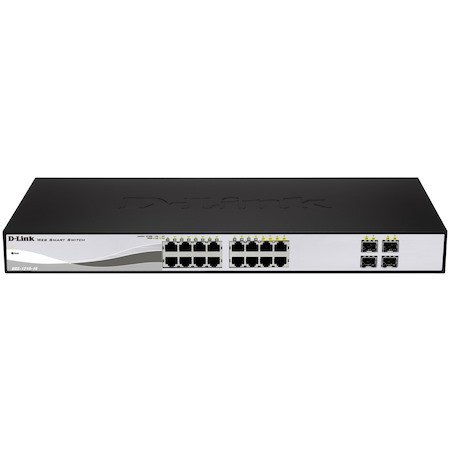 D-Link DGS-1210 DGS-1210-20 20 Ports Manageable Ethernet Switch - Gigabit Ethernet - 10/100/1000Base-T, 1000Base-X