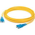 AddOn 4m SC to SC Yellow OS2 Duplex OFNR (Riser-Rated) SMF Fiber Patch Cable