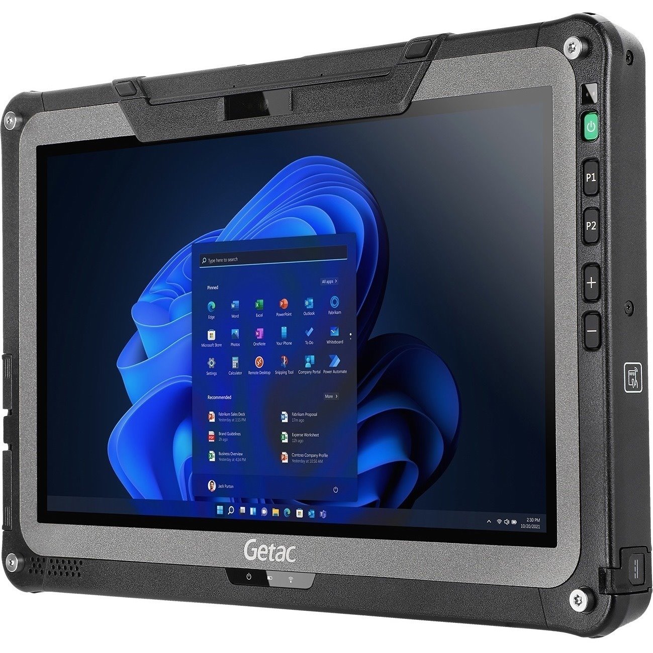 Getac F110G7 Rugged Tablet - 29.5 cm (11.6") Full HD - vPro Technology - 8 GB - 256 GB SSD - Windows 11 Pro 64-bit - 4G - Black